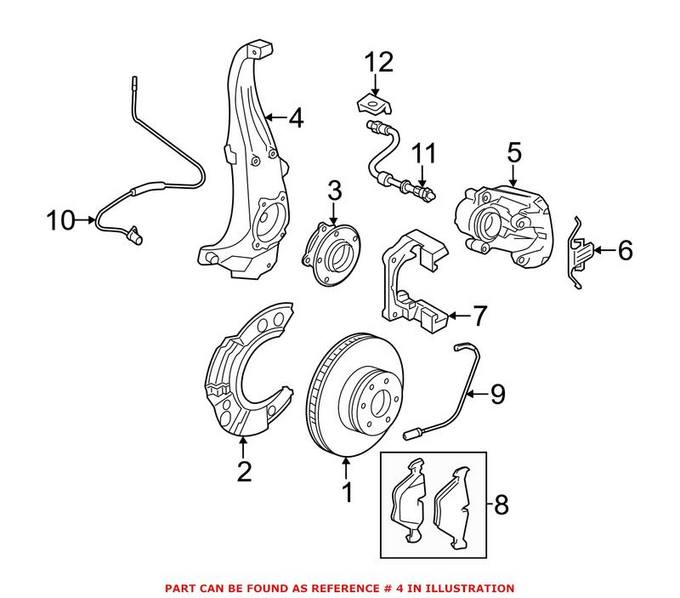 BMW Steering Knuckle - Front Driver Left 31216775769